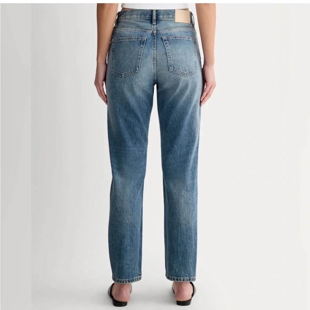 Everlane 90’s Curvy Cheeky Blue Straight Leg Women's Jeans - Picture 2 of 13
